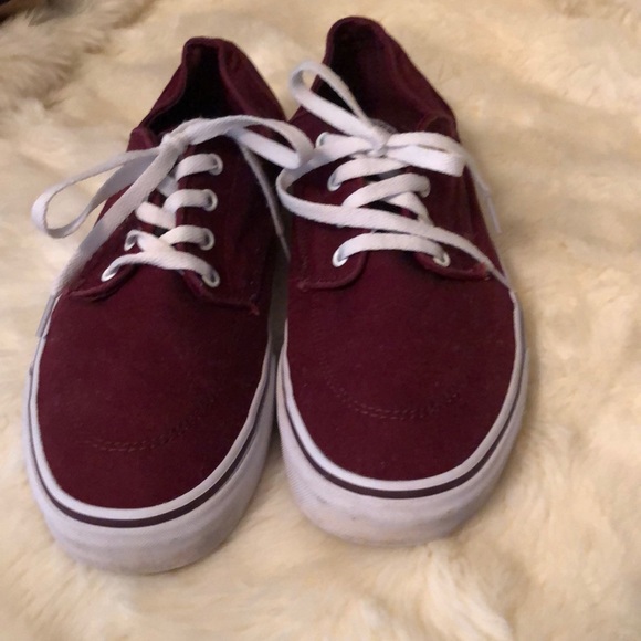 mens burgundy vans